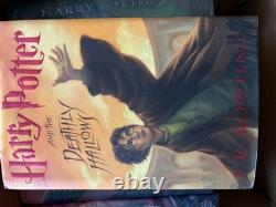 Harry Potter Complete Set Hardcover HC American 1st Ed ALL 1st pr print