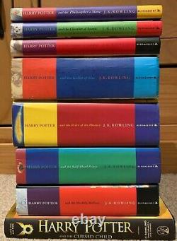 Harry Potter Complete Set Of 7 Hardback Bloomsbury Books (Incl 3x 1st Editions)