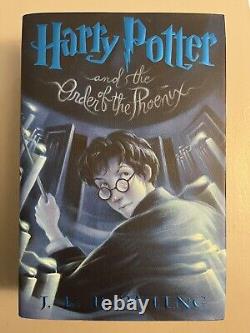 Harry Potter Complete Set Series Hardcover Dust Jackets First American Printing