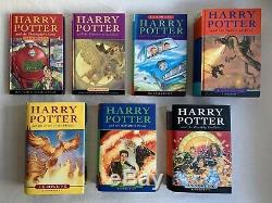 Harry Potter Complete UK Bloomsbury First Editions Hardback Book Set Collectable