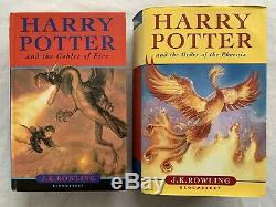 Harry Potter Complete UK Bloomsbury First Editions Hardback Book Set Collectable