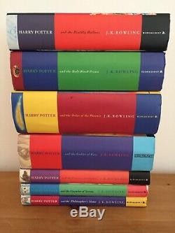 Harry Potter Complete UK Bloomsbury Ted Smart First Editions Hardback Book Set