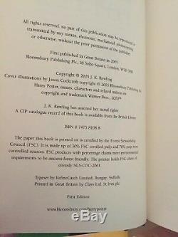 Harry Potter Complete UK First Editions Original Hardback Hardcover Book Set