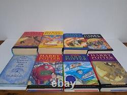 Harry Potter Complete UK Hardback Book Set Collectable Very Good Condition