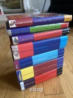 Harry Potter Covers Book 1 7 Hardcover bloomsbury complete Set With DJ