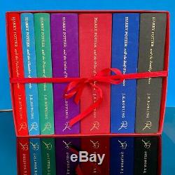Harry Potter Deluxe Edition UK Bloomsbury Complete Set Hardback Books RARE LOGO
