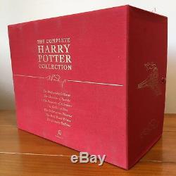 Harry Potter Deluxe Edition UK Bloomsbury Complete Set Hardback Books RARE LOGO