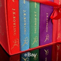 Harry Potter Deluxe Edition UK Bloomsbury Complete Set Hardback Books RARE LOGO