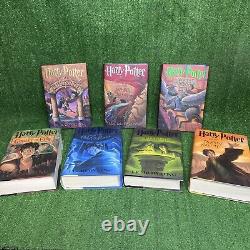 Harry Potter First Edition 7 Book Complete Set JK Rowling Never Read