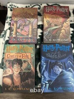 Harry Potter First Edition 7 Book Complete Set JK Rowling Never Read