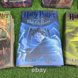 Harry Potter First Edition 7 Book Complete Set JK Rowling Never Read