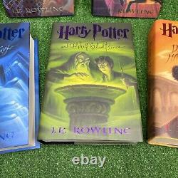 Harry Potter First Edition 7 Book Complete Set JK Rowling Never Read