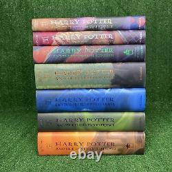 Harry Potter First Edition 7 Book Complete Set JK Rowling Never Read