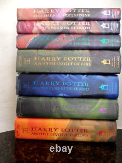 Harry Potter Full Book Set Volumes 1-7 Hardcover 1st US Edition J. K. Rowling