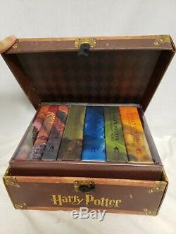 Harry Potter Hard Cover Boxed Set Books 1-7 Trunk Chest New Sealed Complete