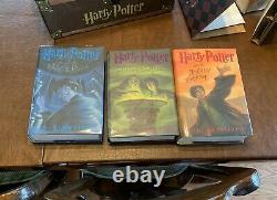 Harry Potter Hardcover Book Complete Series in Collectible Trunk with Sticker Set