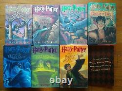 Harry Potter Hardcover Book Complete Trunk Set 1- 7 with Stickers and Tattoos