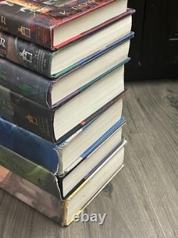 Harry Potter Hardcover Book Lot Complete Set First Edition 1-7 J. K. Rowling HP