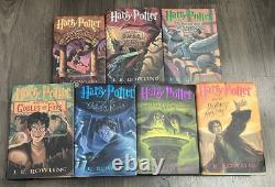 Harry Potter Hardcover Book Lot Complete Set First Edition 1-7 J. K. Rowling HP