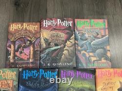 Harry Potter Hardcover Book Lot Complete Set First Edition 1-7 J. K. Rowling HP
