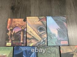 Harry Potter Hardcover Book Lot Complete Set First Edition 1-7 J. K. Rowling HP