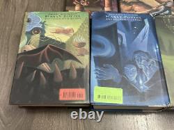 Harry Potter Hardcover Book Lot Complete Set First Edition 1-7 J. K. Rowling HP