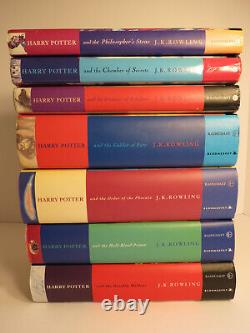 Harry Potter Hardcover Book Series 1-7 Complete HC Raincoast Bloomsbury Canadian