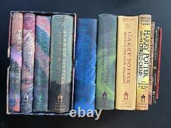 Harry Potter Hardcover Book Set Most First Edition 1-7 + 4 extras