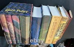 Harry Potter Hardcover Book Set Most First Edition 1-7 + 4 extras