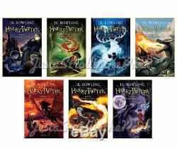 Harry Potter Hardcover Books 1-7 Complete Series UK Edition Collectors Boxed Set