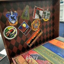 Harry Potter Hardcover Collectible Chest Box Complete Set + Film Wizardry book