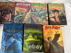 Harry Potter Hardcover Complete Set Books 1-7 First American Edition Jk Rowling