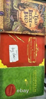 Harry Potter Hardcover Set 1-7 Plus Beedle The Bard, Fantastic Beasts, Quidd