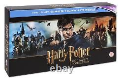 Harry Potter Hogwarts Collection(UK, Region Free, 3D+Blu-ray+DVD, 8-Film/Movies)NEW