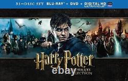 Harry Potter Hogwarts Collection(UK, Region Free, 3D+Blu-ray+DVD, 8-Film/Movies)NEW