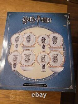 Harry Potter Hogwarts Houses Dinnerware Set COMPLETE Never Used