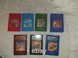 Harry Potter J K Rowling Signature Deluxe complete set 7 books