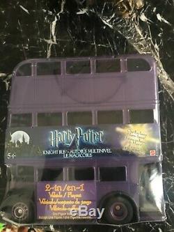Harry Potter Knight Bus Playset Carrying Case & Figures 2003 NEW COMPLETE SET