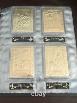 Harry Potter Limited Edition Danbury Mint 22kt Gold Collector Cards Complete Set