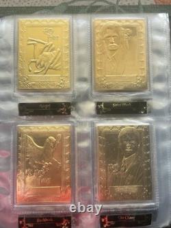 Harry Potter Limited Edition Danbury Mint 22kt Gold Collector Cards Complete Set Harry Potter Limited Edition Danbury Mint 22kt Gold Collector Cards Complete Set