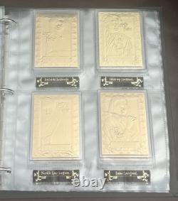 Harry Potter Limited Edition Danbury Mint 22kt Gold Collector Cards Complete Set