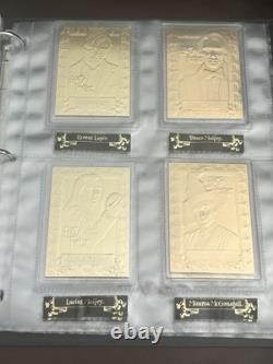 Harry Potter Limited Edition Danbury Mint 22kt Gold Collector Cards Complete Set