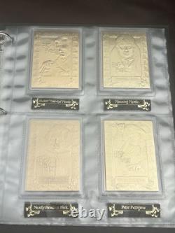 Harry Potter Limited Edition Danbury Mint 22kt Gold Collector Cards Complete Set