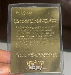 Harry Potter Limited Edition Danbury Mint 22kt Gold Collector Cards Complete Set