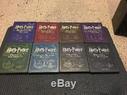 Harry Potter Limited Edition Steelbook Blu-Ray Complete 8 Film Collection Read