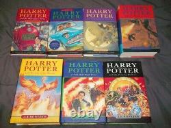 Harry Potter Lot Complete Set of 7 Hardcovers Bloomsbury Raincoast Editions