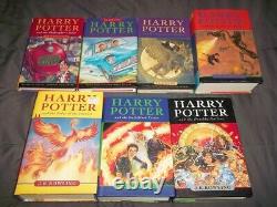 Harry Potter Lot Complete Set of 7 Hardcovers Bloomsbury Raincoast Editions