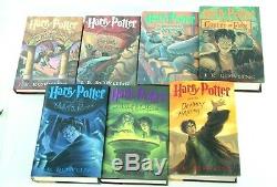 Harry Potter Lot of 7 Books Complete Hardcover Book Set with Dust Jackets