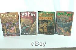 Harry Potter Lot of 7 Books Complete Hardcover Book Set with Dust Jackets