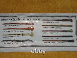 Harry Potter Mystery Wands Series 1 Complete Set Of 9 + Display